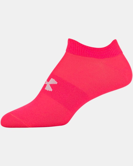 Women's UA Essential No Show – 6-Pack Socks, Pink, pdpMainDesktop image number 16